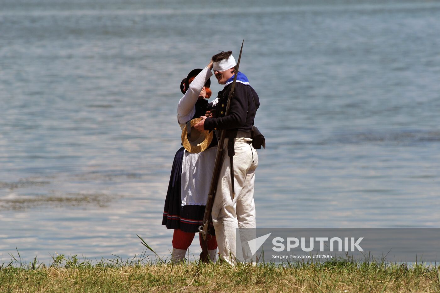 Military reenactment in Rostov Region