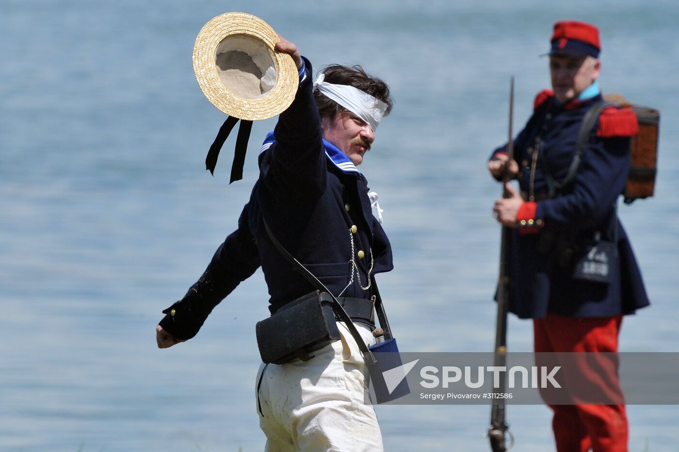 Military reenactment in Rostov Region