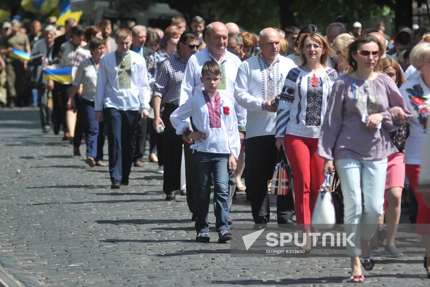 Heroes Day march in Lviv