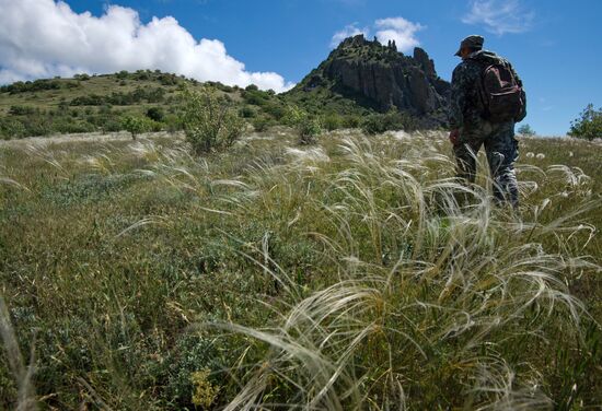 Karadag nature reserve in Crimea