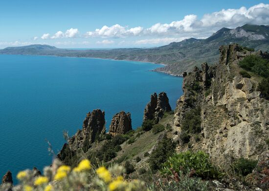 Karadag nature reserve in Crimea