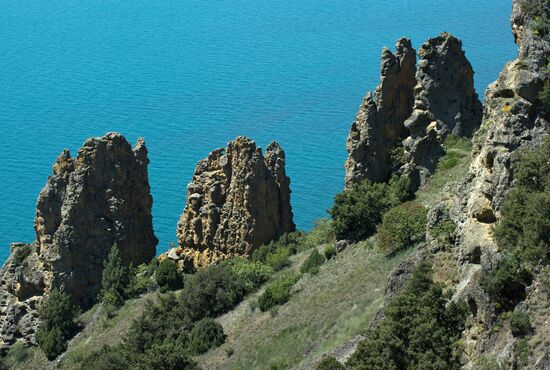 Karadag nature reserve in Crimea