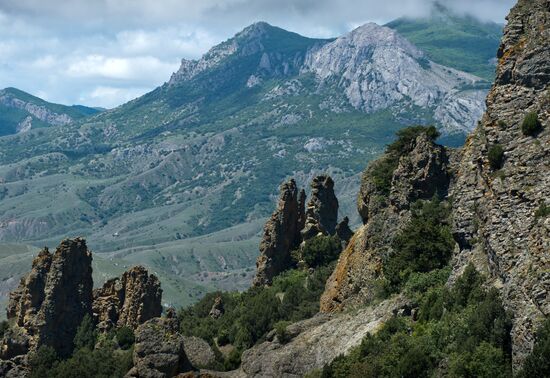 Karadag nature reserve in Crimea
