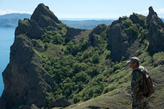 Karadag nature reserve in Crimea