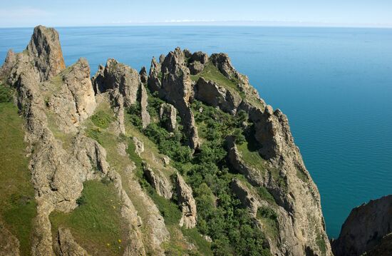 Karadag nature reserve in Crimea