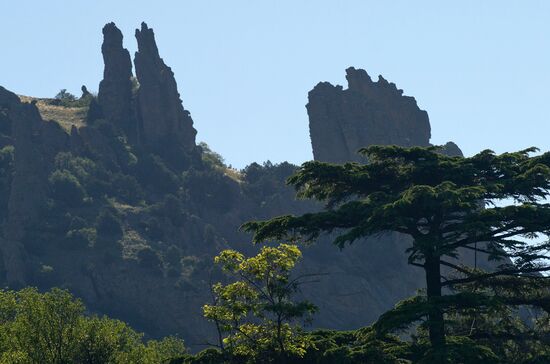 Karadag nature reserve in Crimea