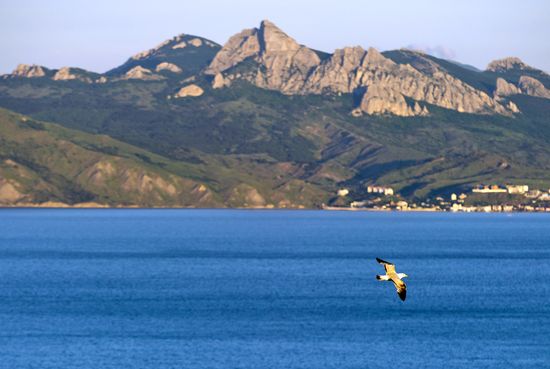 Karadag nature reserve in Crimea