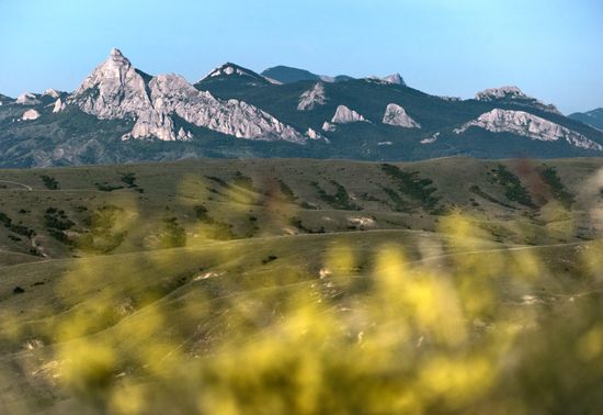 Karadag nature reserve in Crimea