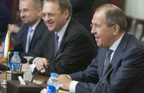 Russian Foreign Minister Lavrov, Defense Minister Shoigu visit Cairo