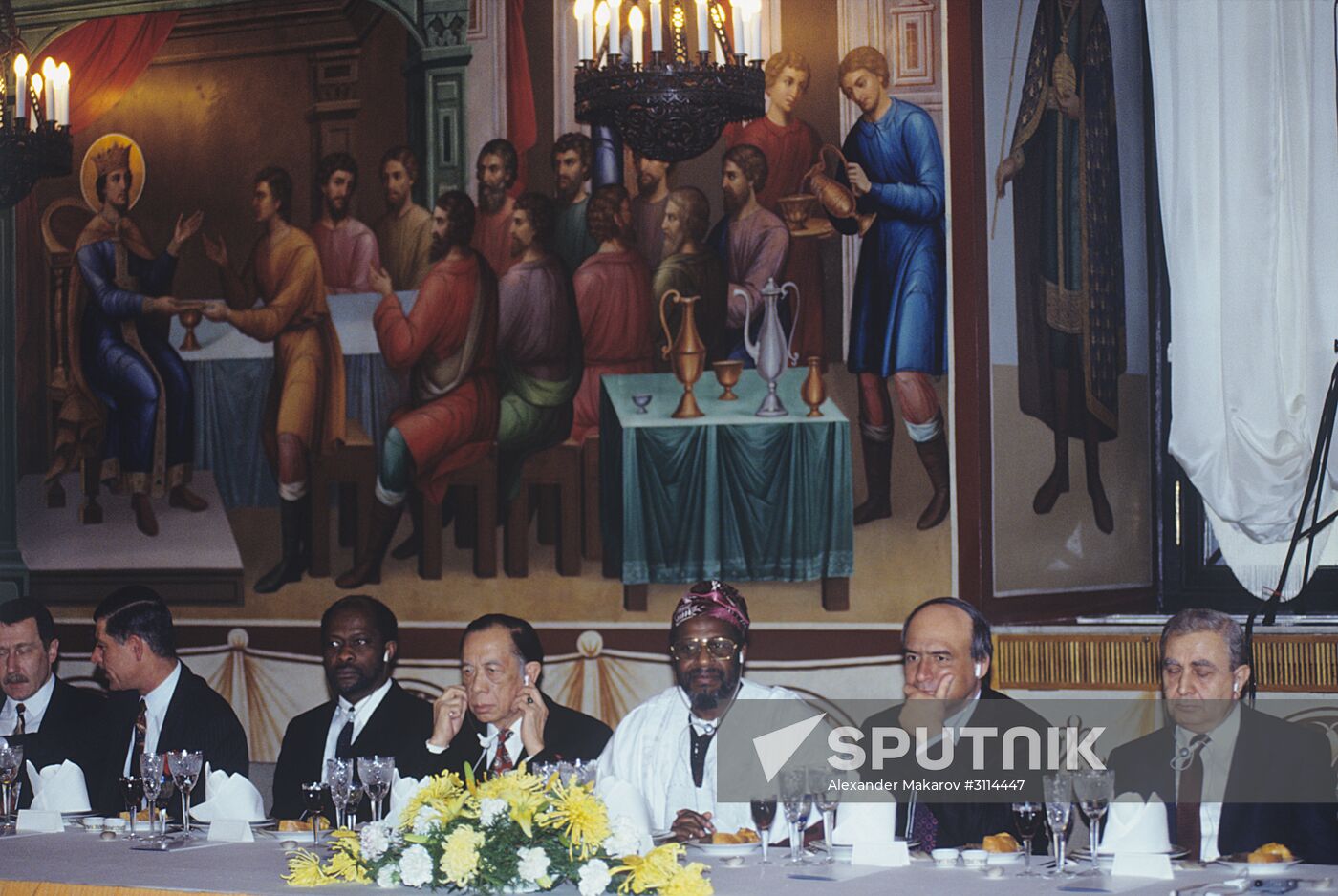 President Boris Yeltsin's meeting with diplomatic corps