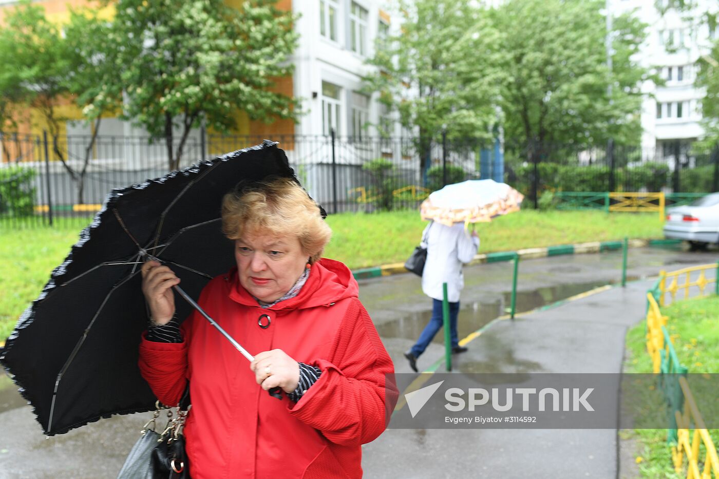 Hurricane aftermath in Moscow