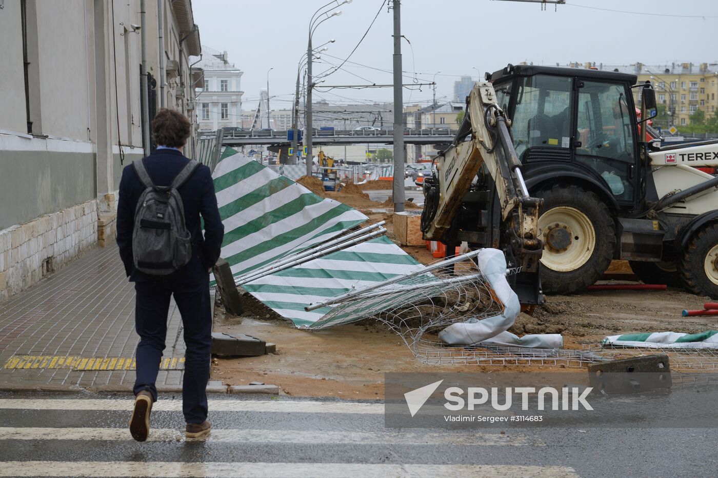 Hurricane aftermath in Moscow