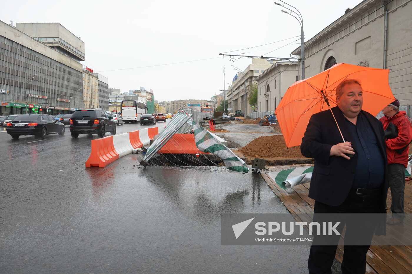 Hurricane aftermath in Moscow