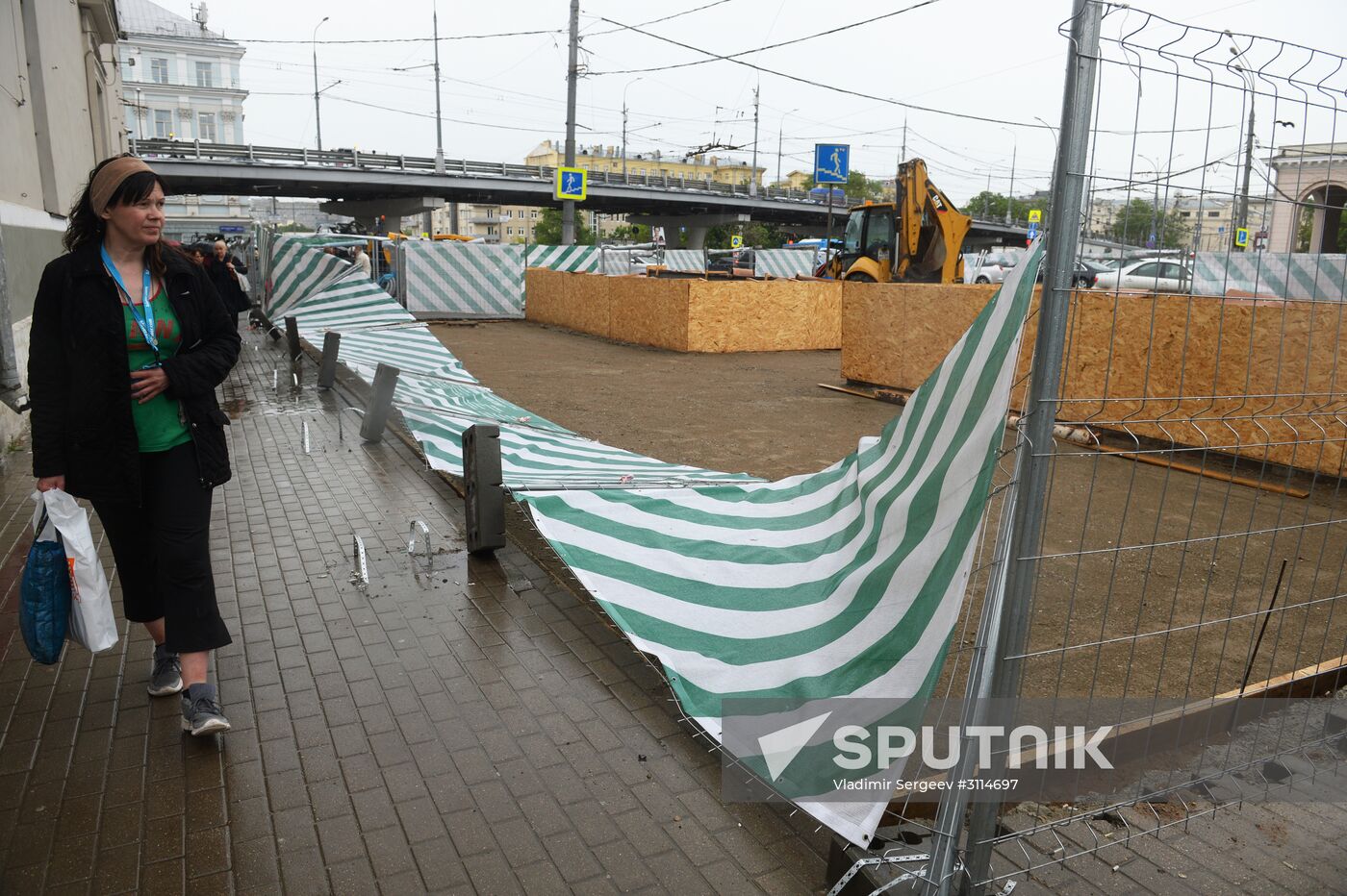 Hurricane aftermath in Moscow