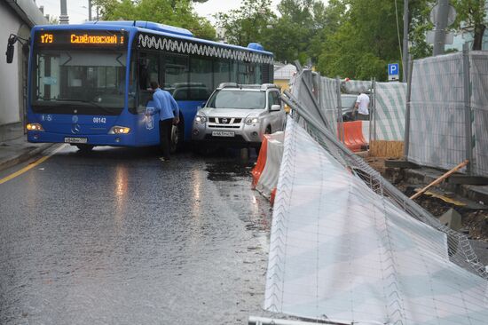 Hurricane aftermath in Moscow