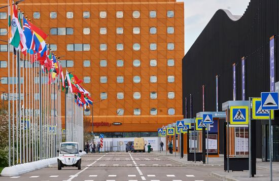 Preparations for St. Petersburg International Economic Forum opening