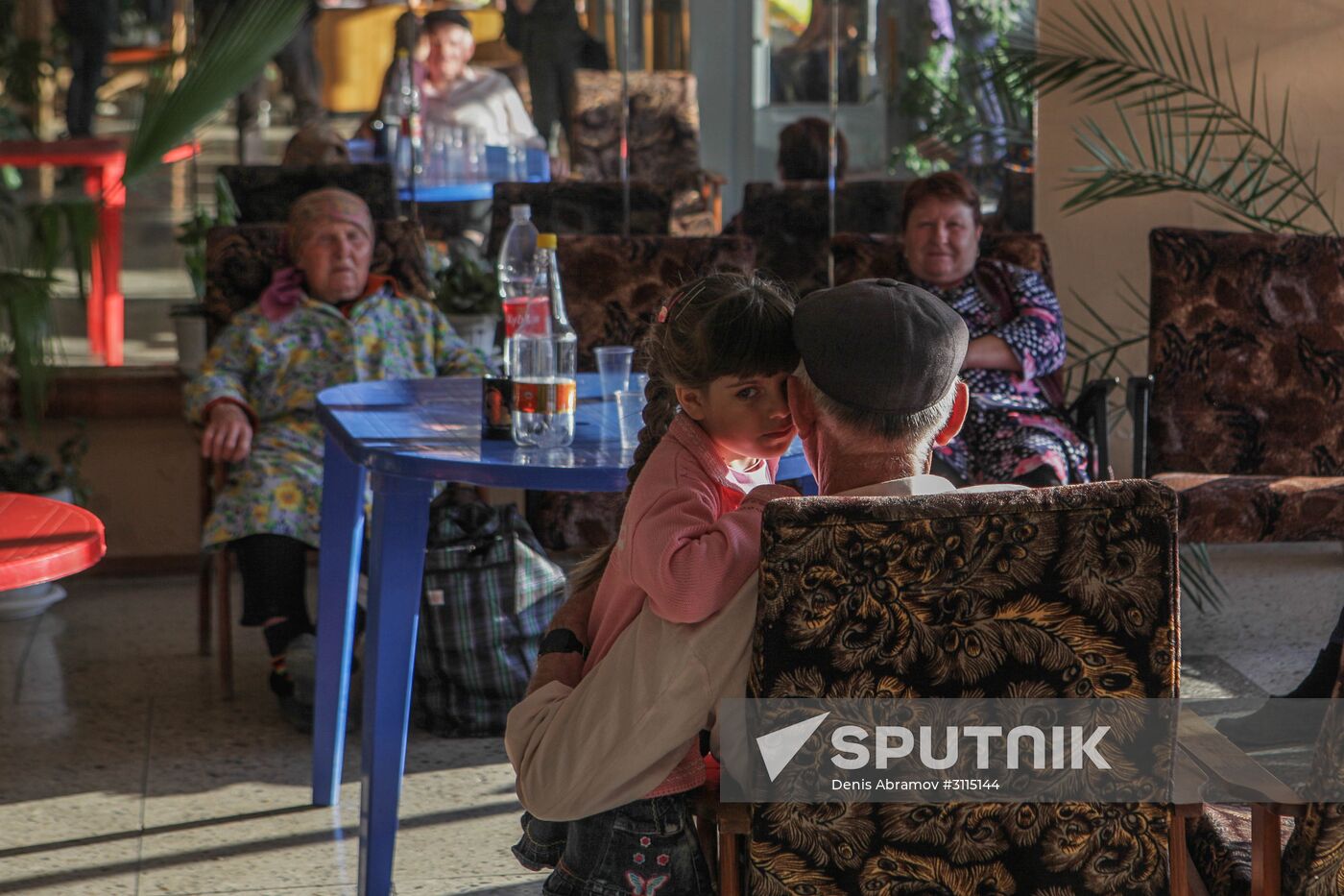Temporary shelter for people affected by flood