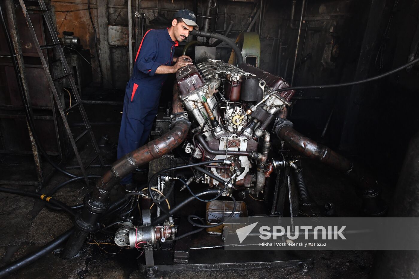A plant for repairing and rebuilding armored vehicles in Damascus
