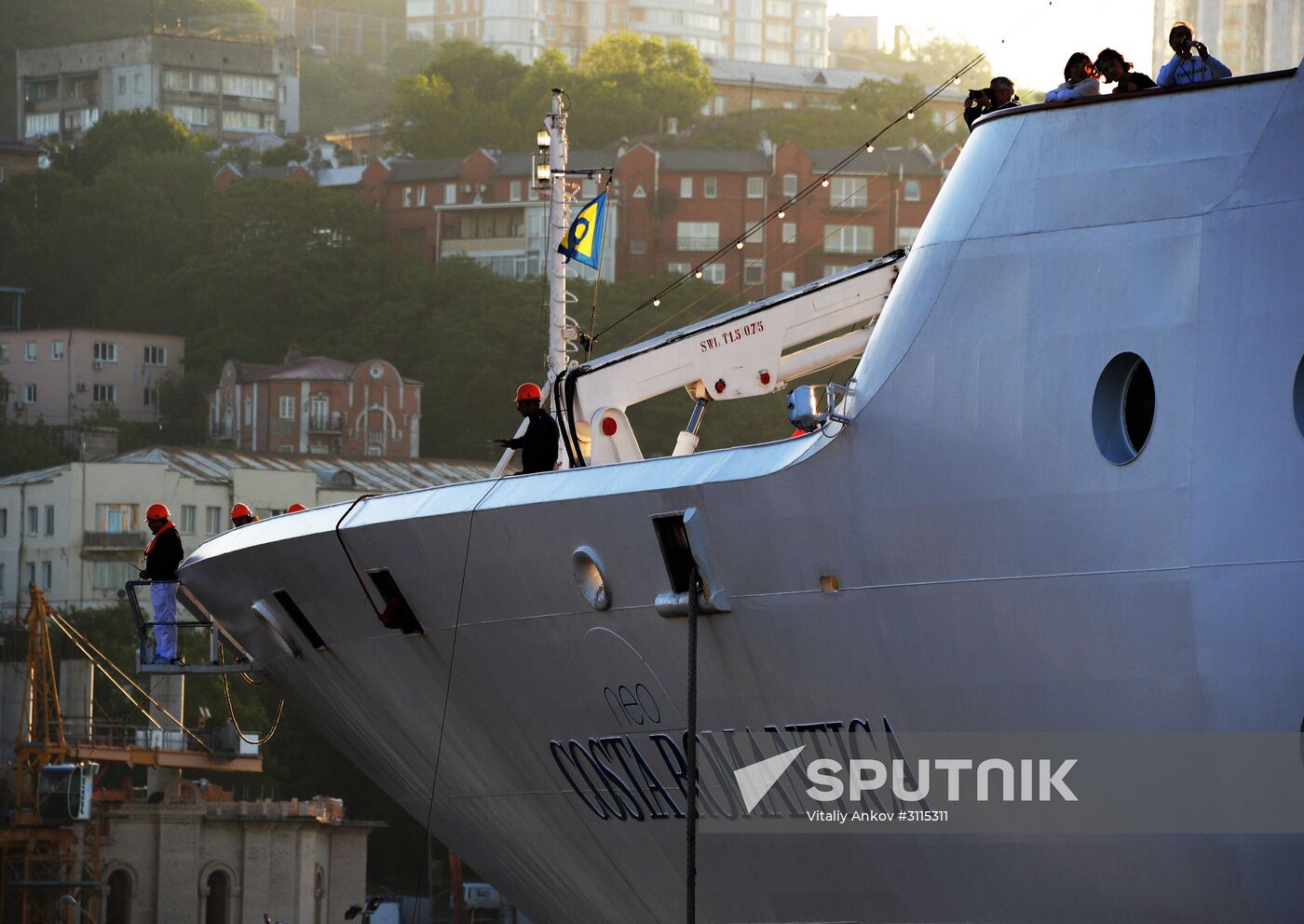 Costa Neo-Romantica ocean liner arrives in Vladivostok