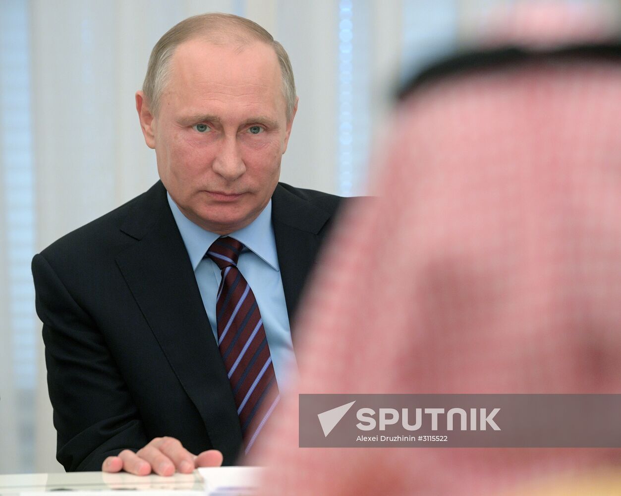 Russian President Vladimir Putin meets with Deputy Crown Prince of Saudi Arabia Mohammad bin Salman Al Saud