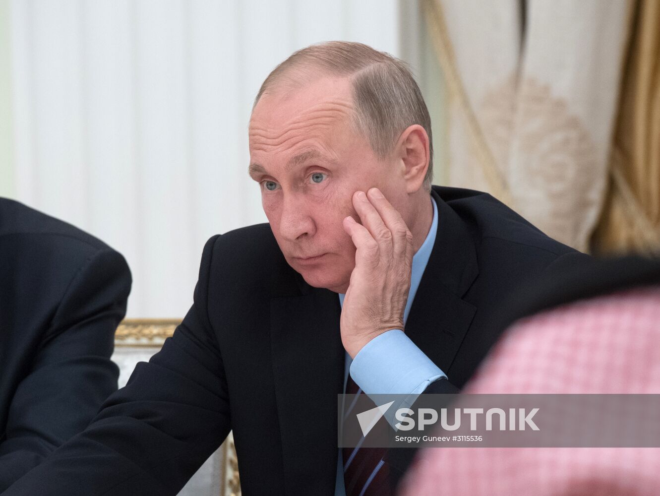 Russian President Vladimir Putin meets with Deputy Crown Prince of Saudi Arabia Mohammad bin Salman Al Saud