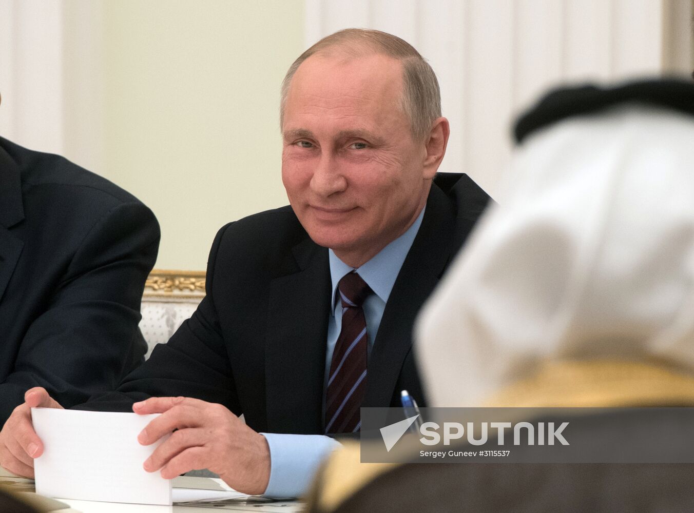 Russian President Vladimir Putin meets with Deputy Crown Prince of Saudi Arabia Mohammad bin Salman Al Saud