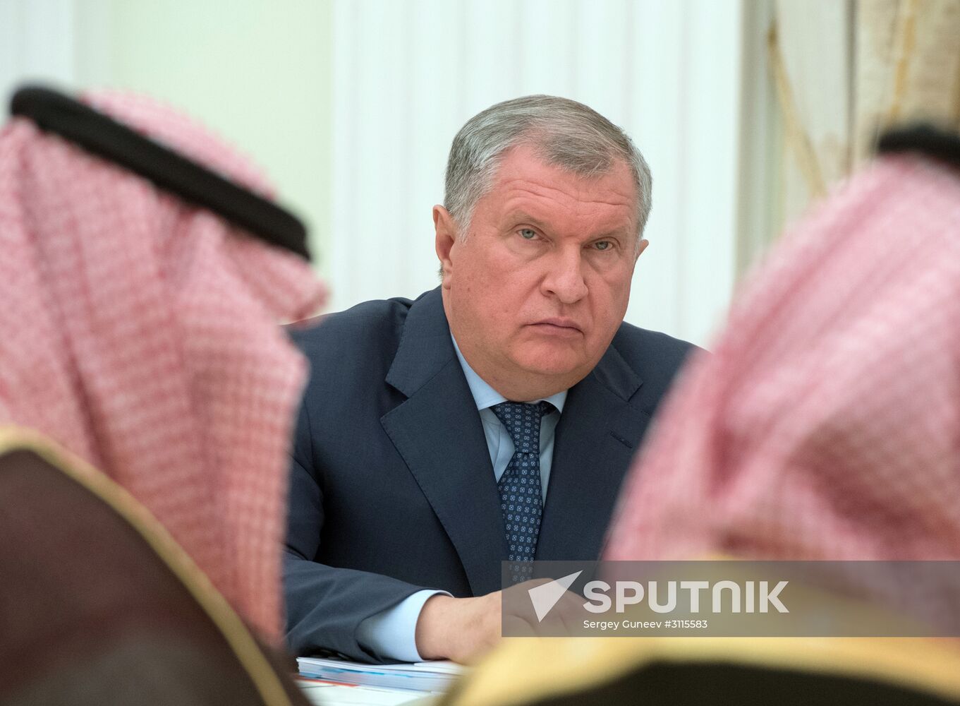 Russian President Vladimir Putin meets with Deputy Crown Prince of Saudi Arabia Mohammad bin Salman Al Saud