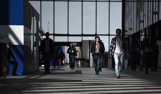 Preparations for the opening of St. Petersburg International Economic Forum