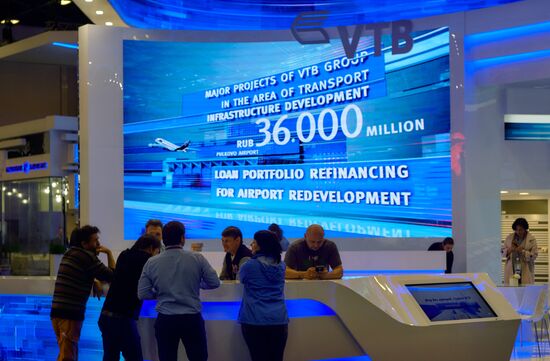 Preparations for the opening of St. Petersburg International Economic Forum