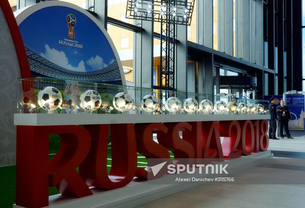Preparations for the opening of St. Petersburg International Economic Forum