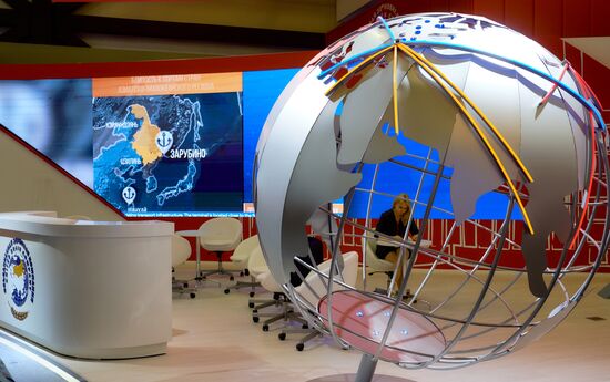 Preparations for the opening of St. Petersburg International Economic Forum