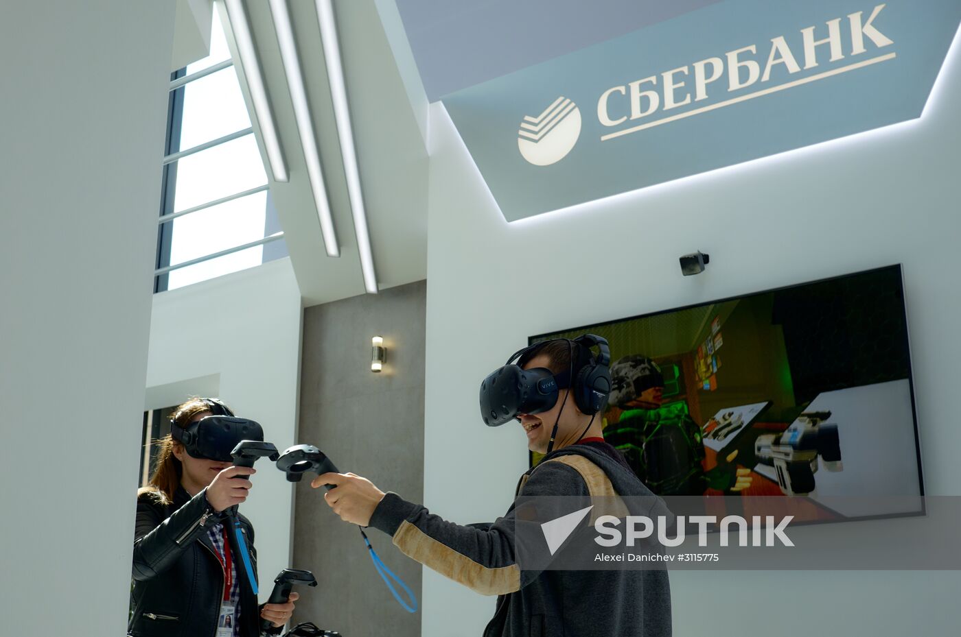 Preparations for the opening of St. Petersburg International Economic Forum
