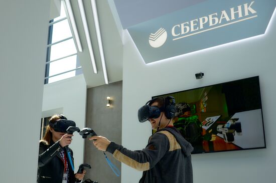 Preparations for the opening of St. Petersburg International Economic Forum