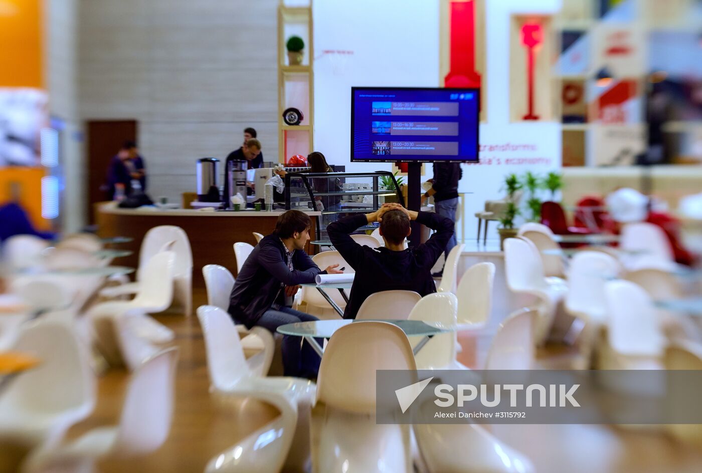 Preparations for the opening of St. Petersburg International Economic Forum
