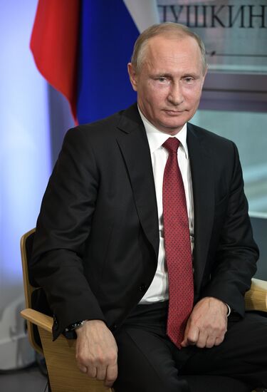 President Vladimir Putin interviewed by Le Figaro