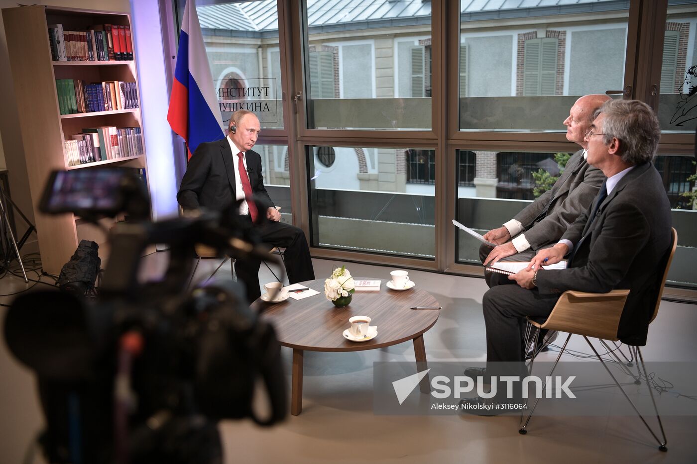 President Vladimir Putin interviewed by Le Figaro