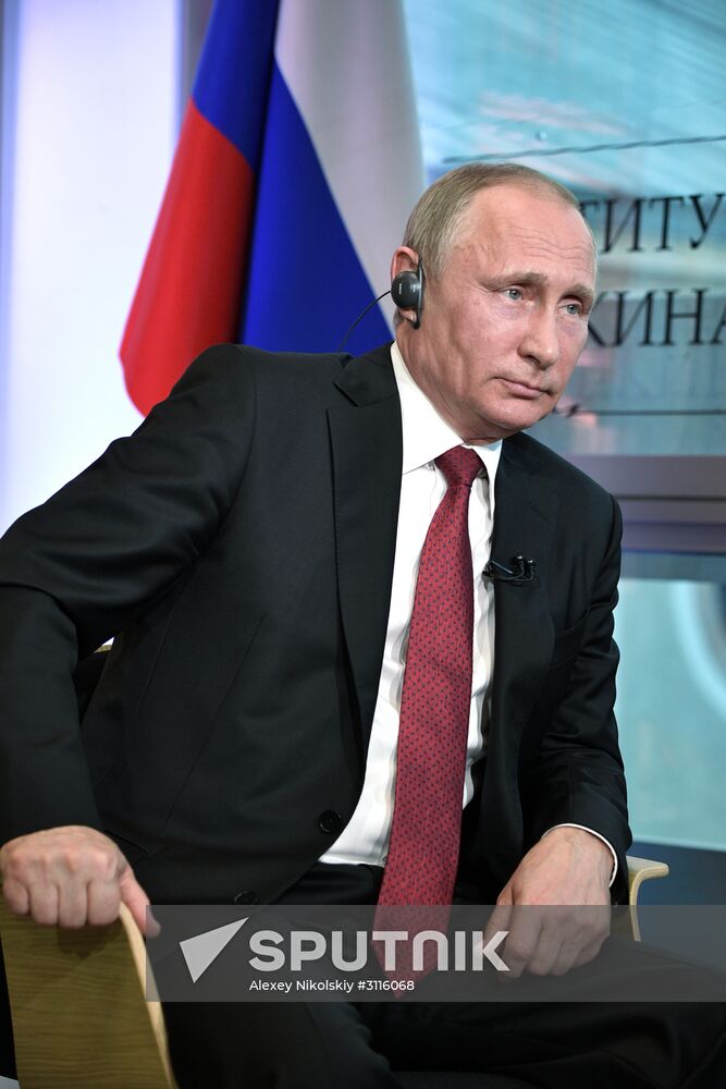 President Vladimir Putin interviewed by Le Figaro