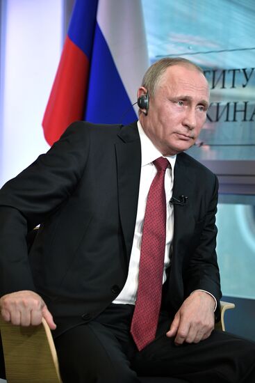 President Vladimir Putin interviewed by Le Figaro