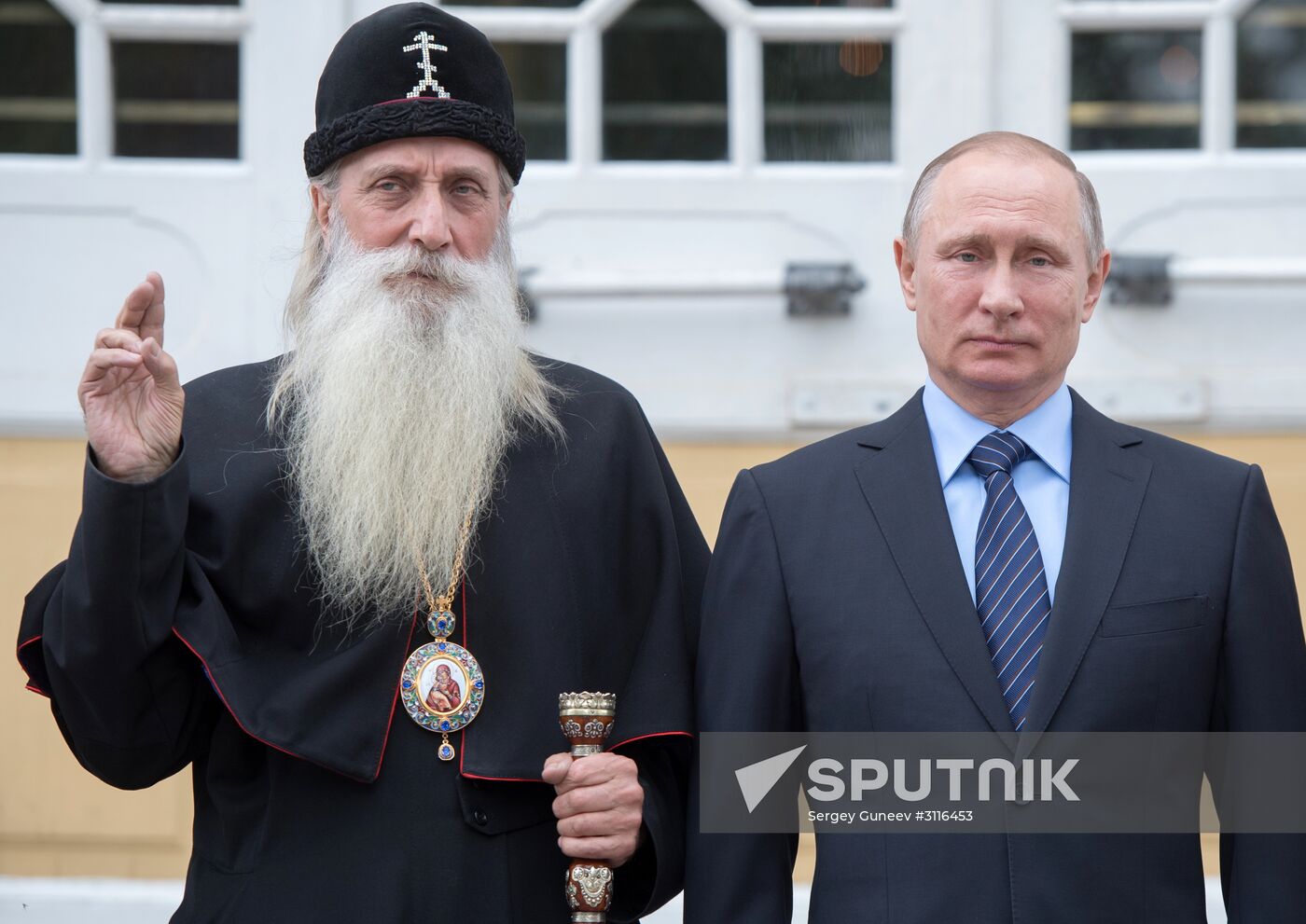 President Vladimir Putin visits Rogozhskaya Zastava Spiritual Center of Russian Orthodox Old-Rite Church in Moscow