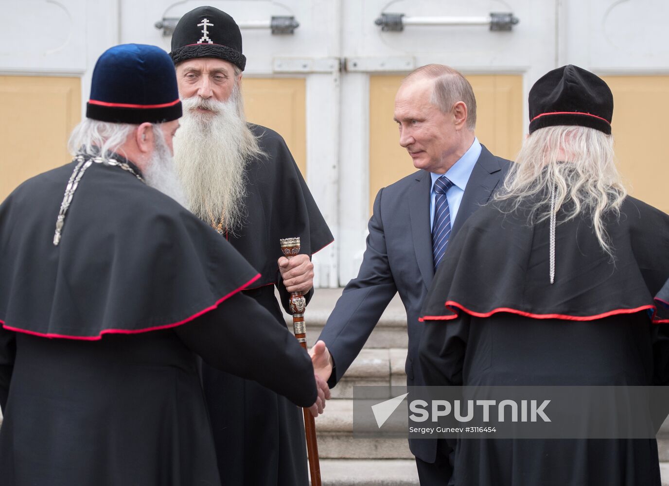 President Vladimir Putin visits Rogozhskaya Zastava Spiritual Center of Russian Orthodox Old-Rite Church in Moscow