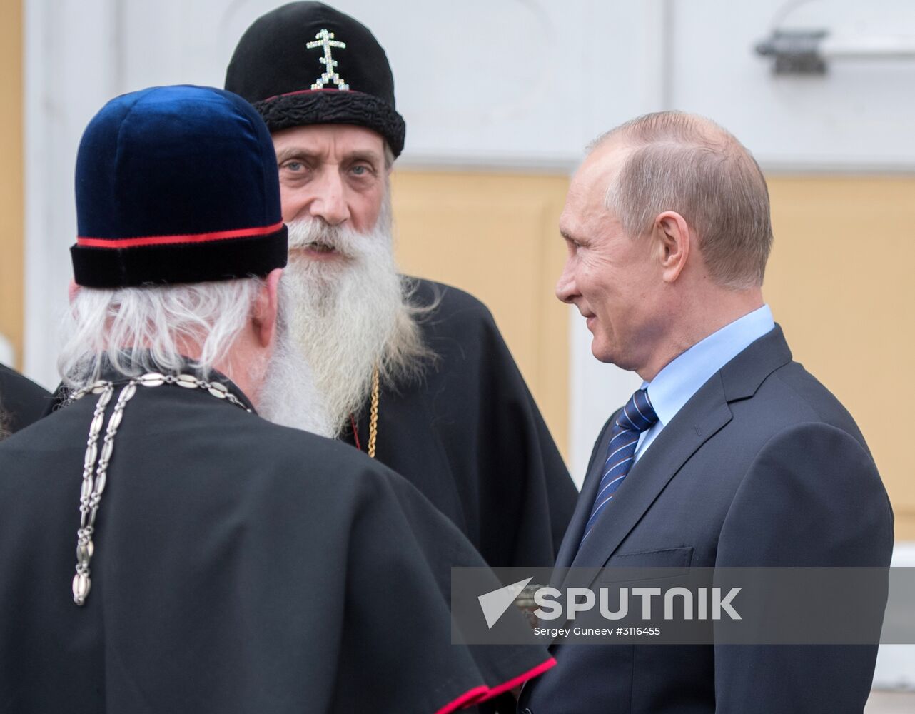President Vladimir Putin visits Rogozhskaya Zastava Spiritual Center of Russian Orthodox Old-Rite Church in Moscow