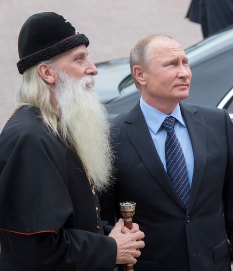 President Vladimir Putin visits Rogozhskaya Zastava Spiritual Center of Russian Orthodox Old-Rite Church in Moscow