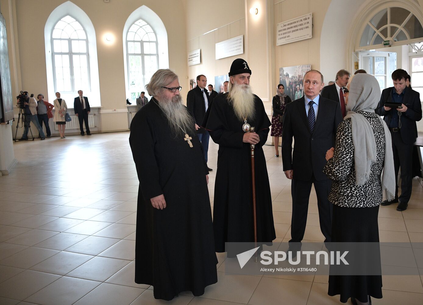 President Vladimir Putin visits Rogozhskaya Zastava Spiritual Center of Russian Orthodox Old-Rite Church in Moscow