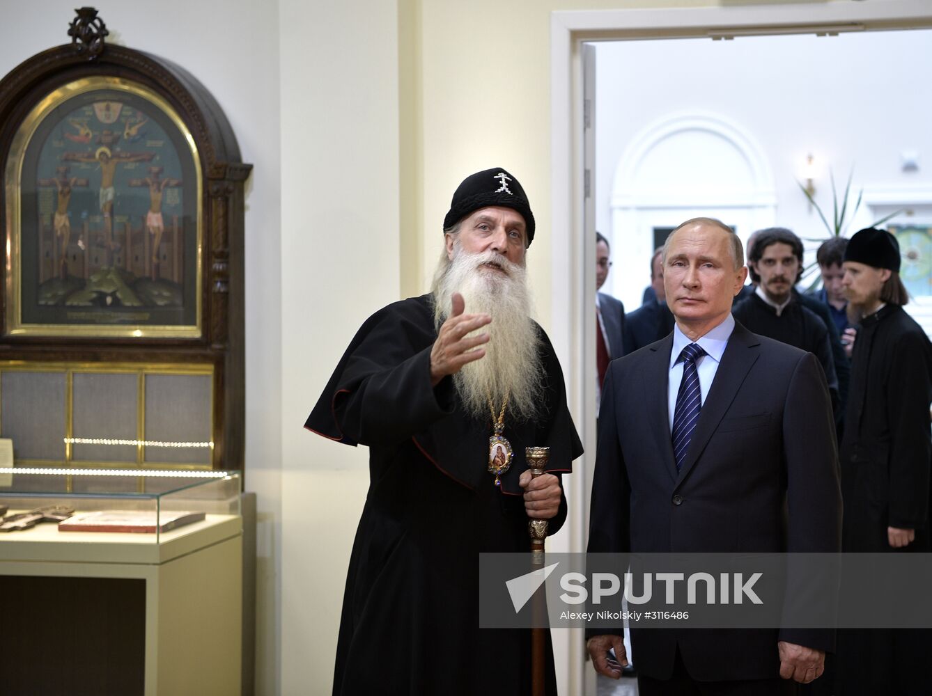 President Vladimir Putin visits Rogozhskaya Zastava Spiritual Center of Russian Orthodox Old-Rite Church in Moscow