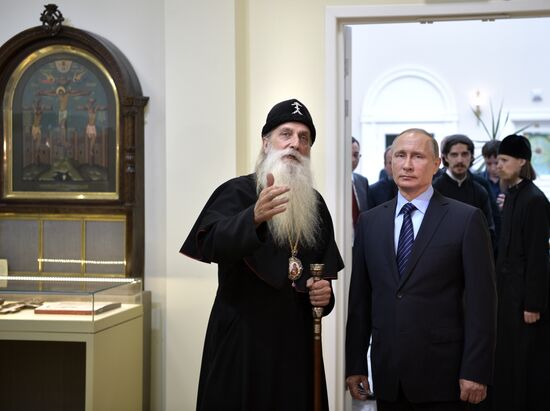 President Vladimir Putin visits Rogozhskaya Zastava Spiritual Center of Russian Orthodox Old-Rite Church in Moscow