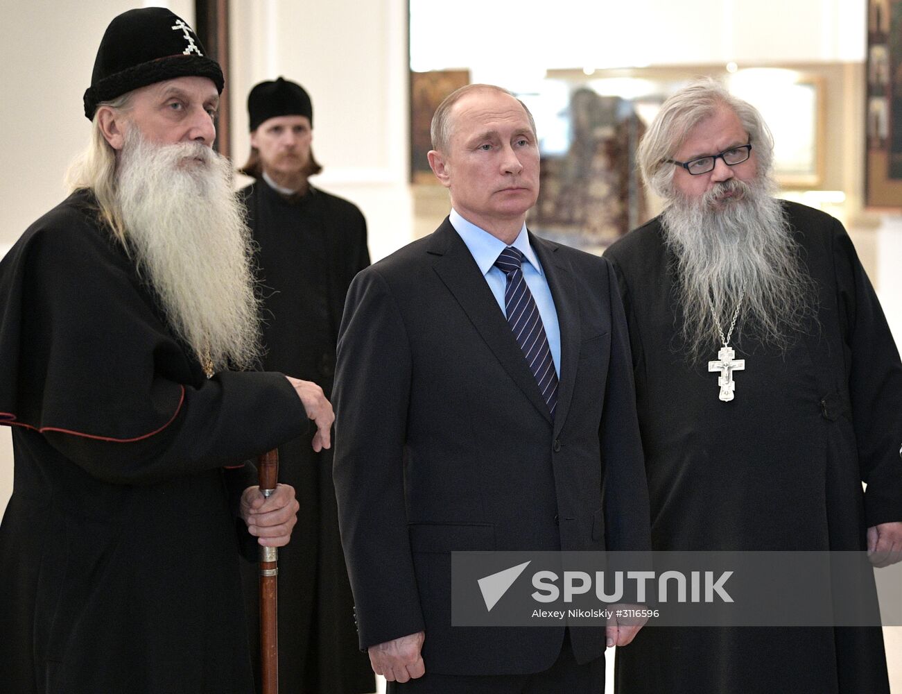 President Vladimir Putin visits Rogozhskaya Zastava Spiritual Center of Russian Orthodox Old-Rite Church in Moscow