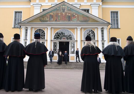 President Vladimir Putin visits Rogozhskaya Zastava Spiritual Center of Russian Orthodox Old-Rite Church in Moscow