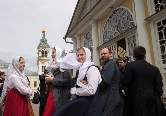 President Vladimir Putin visits Rogozhskaya Zastava Spiritual Center of Russian Orthodox Old-Rite Church in Moscow