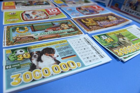 Selling lottery tickets in Kazan