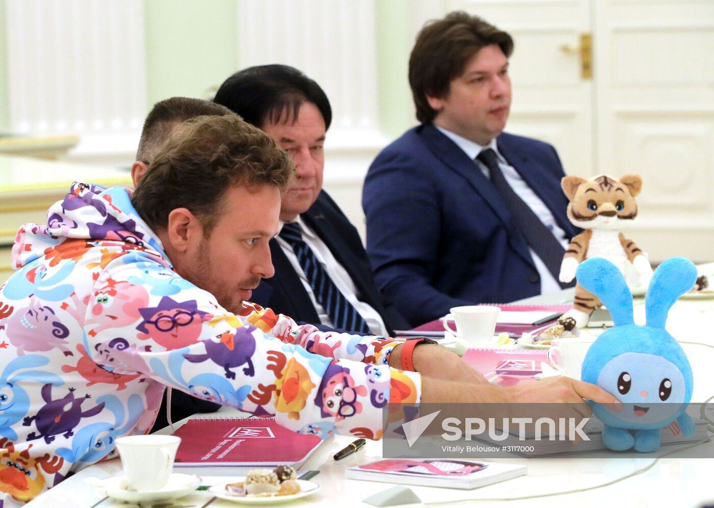 President Vladimir Putin meets with animation studios representatives